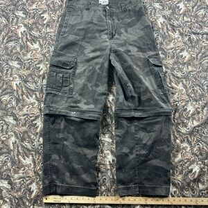 Vintage y2k No Boundaries camo convertable  Pants
